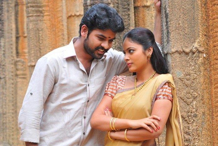 Anjala Movie Romantic Still Of Vimal And Nandita Swetha