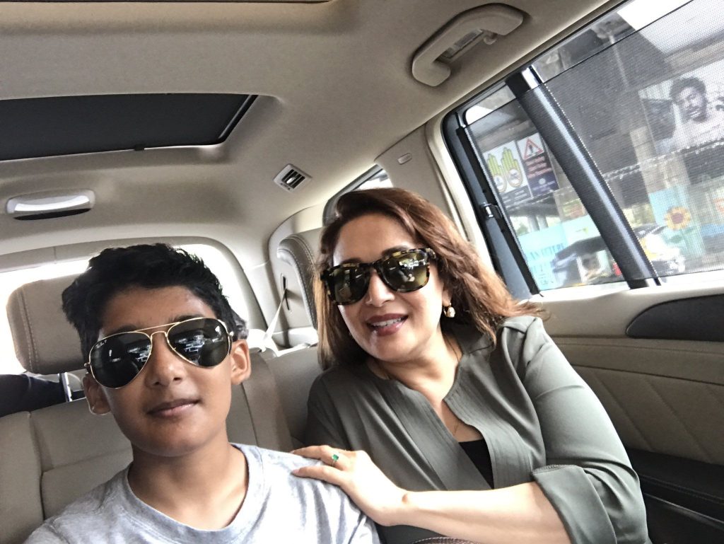 Madhuri Dixit With Son Selfie Image