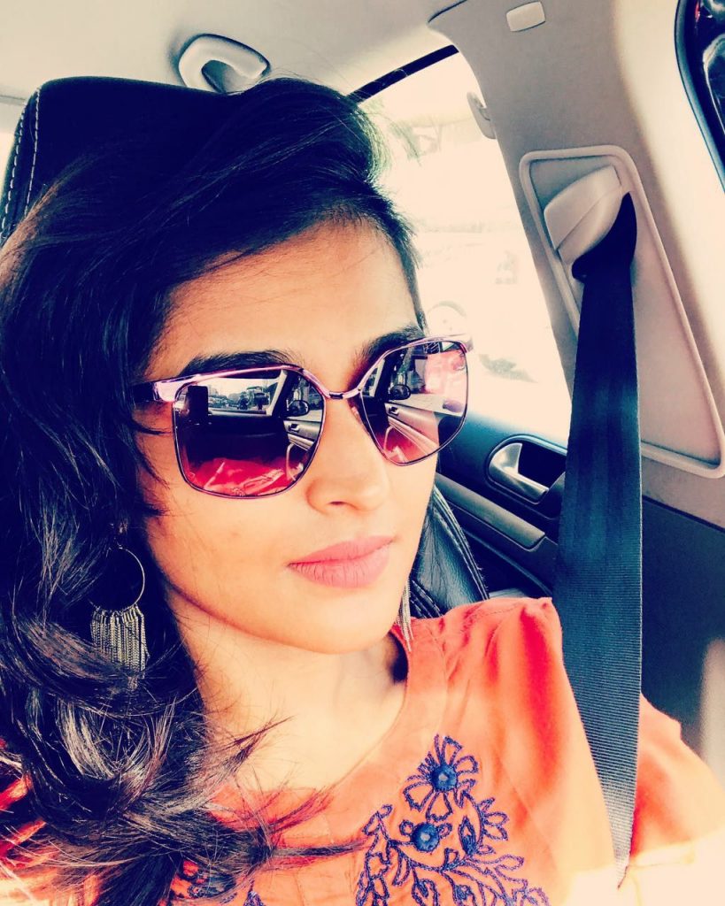 Remya Nambeesan With In Car Selfie Image