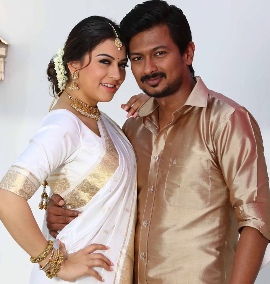 Udhayanidhi And Hansika Still From Manithan Movie