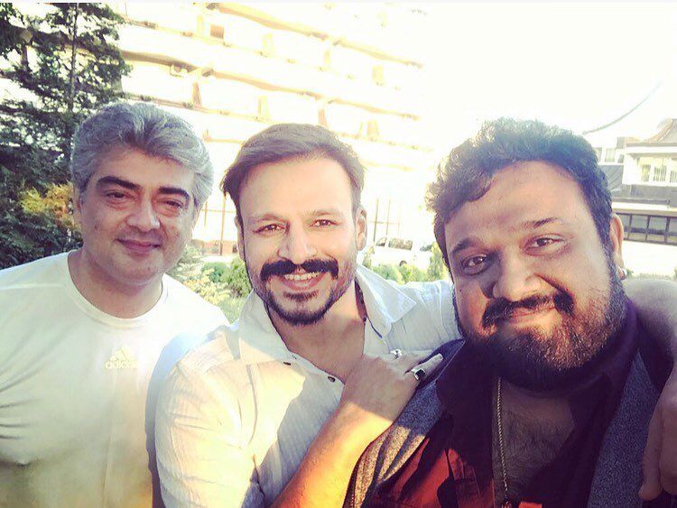 Vivek Oberoi,ajith And Director Siva Selfie