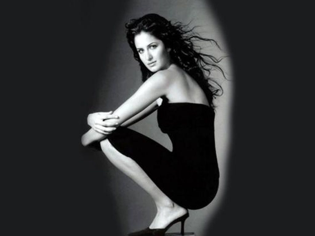 Black And White Image Of Katrina Kaif
