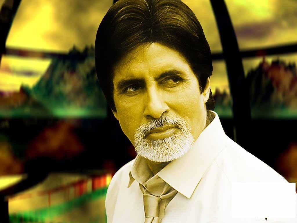 Colourful Side Pose Of Amitabh Bachchan