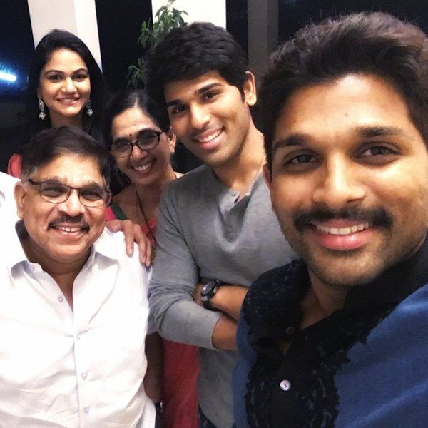 Cute Family Selfie Image Of Allu Arjun