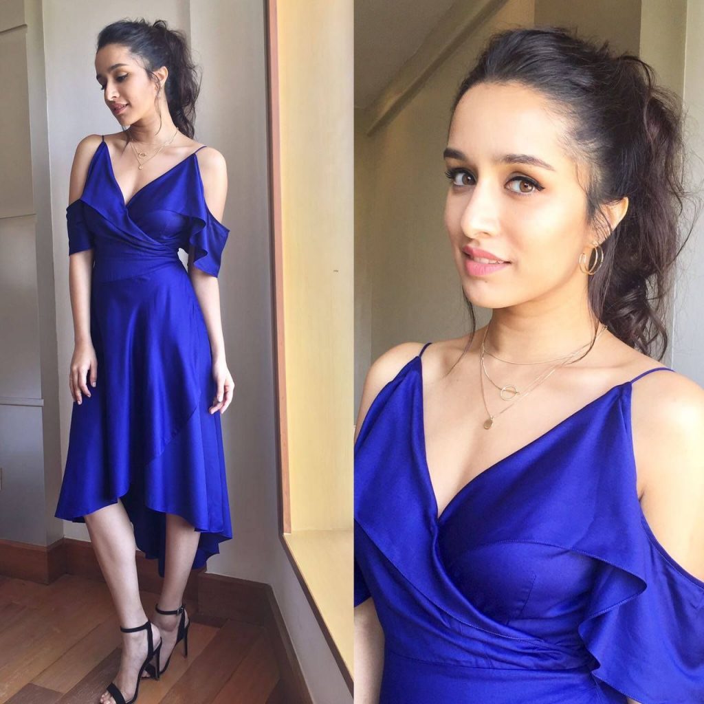 Hot Look And Stylish Blue Dress Image Of Shraddha Kapoor