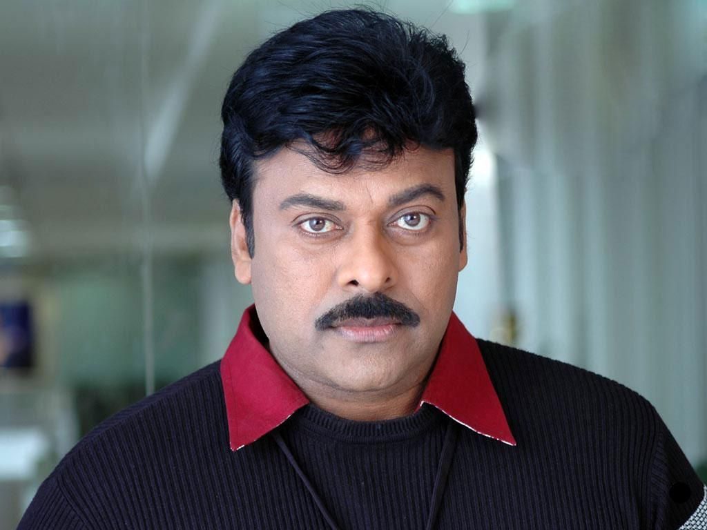Movie Still And Handsome Looking Image Of Chiranjeevi