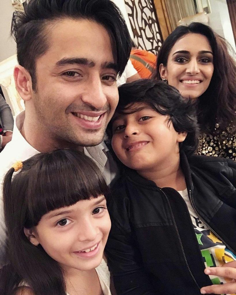 Shaheer Sheikh And Erica Fernandes With Cute Kids Pics
