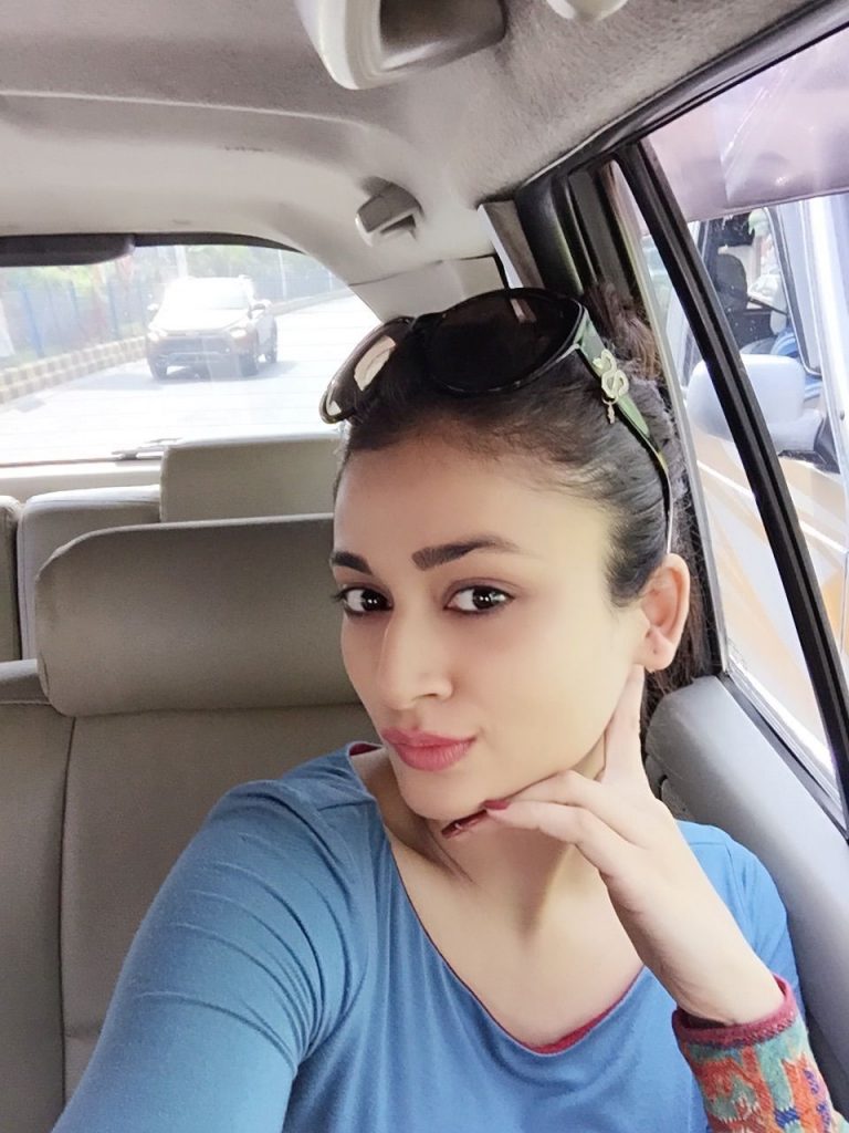 Ankita Shrivastav With In Car Selfie