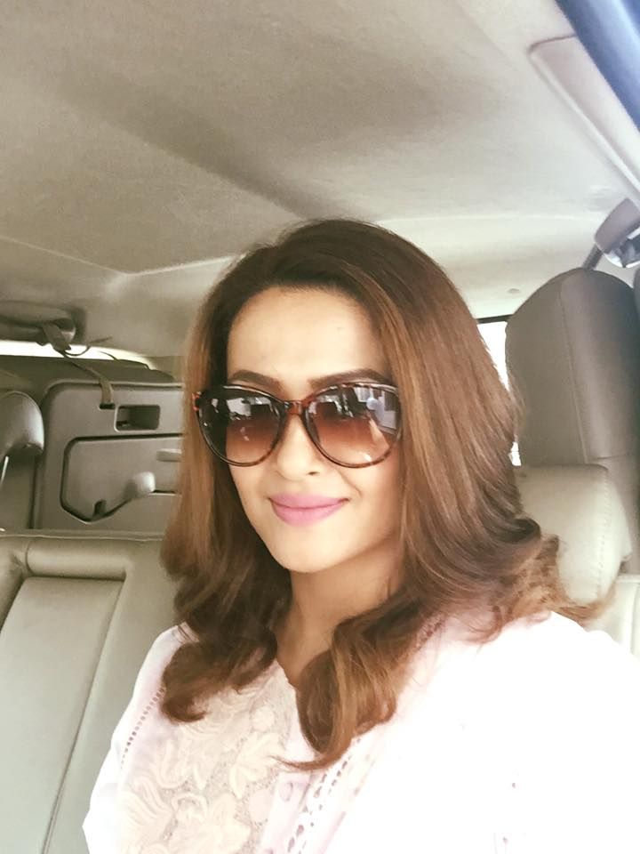Surveen Chawla With In Car Selfie
