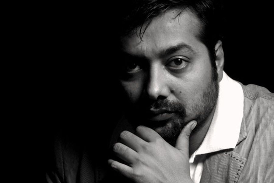 Black And White Image Of Anurag Kashyap
