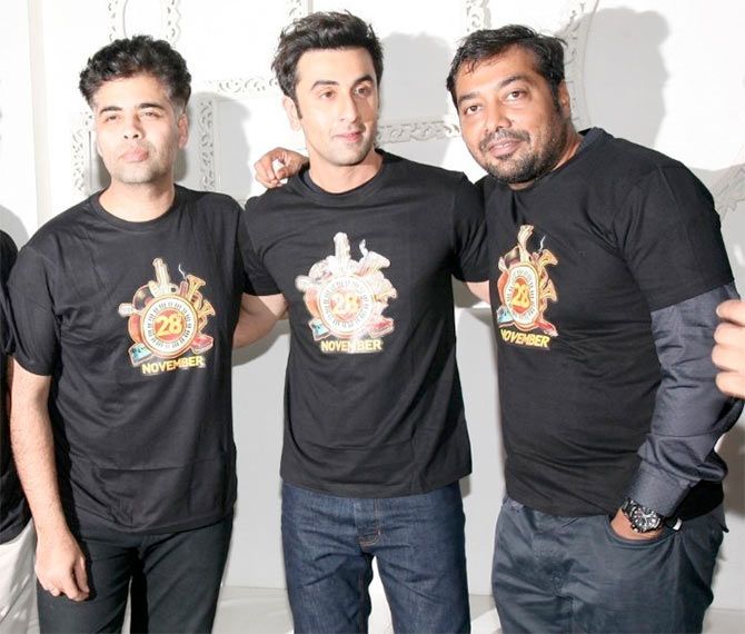 Karan Johar,Anurag Kashyap And Ranbir Kapoor Photoshoot Pics