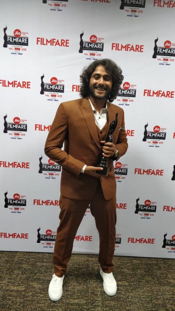 Antony Varghese With His Award