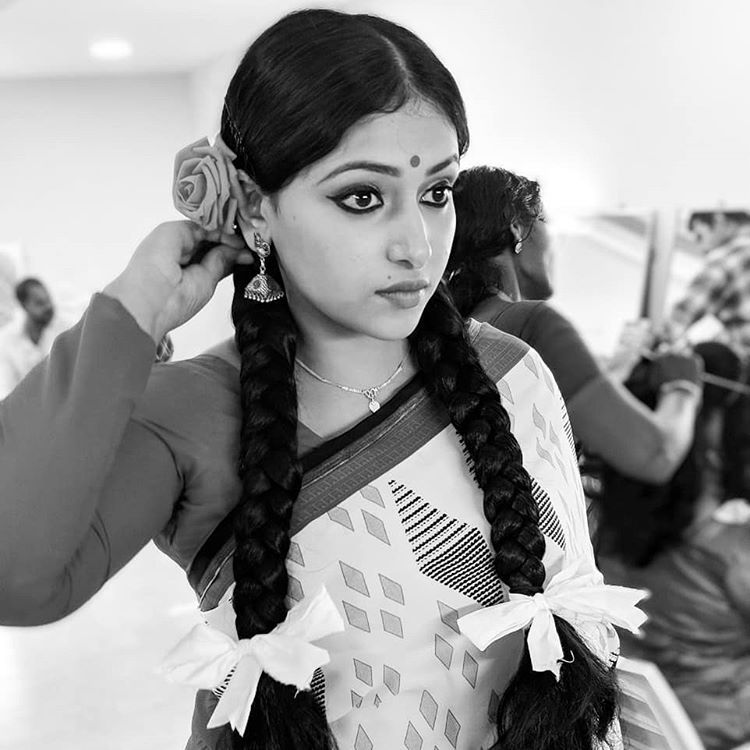 Anu Sithara Black And White Image
