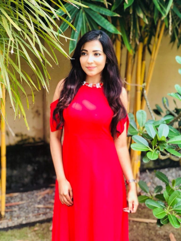 Parvatii Nair Hot In Red Dress