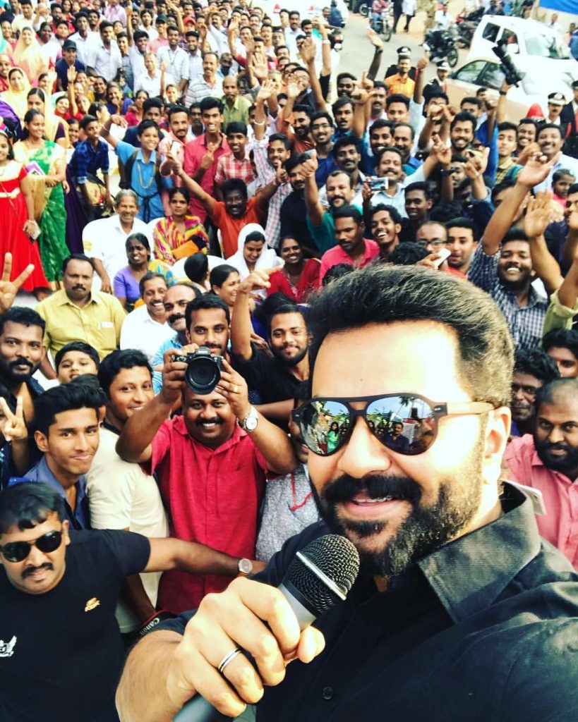Indrajith Sukumaran Takes Selfie With His Fans